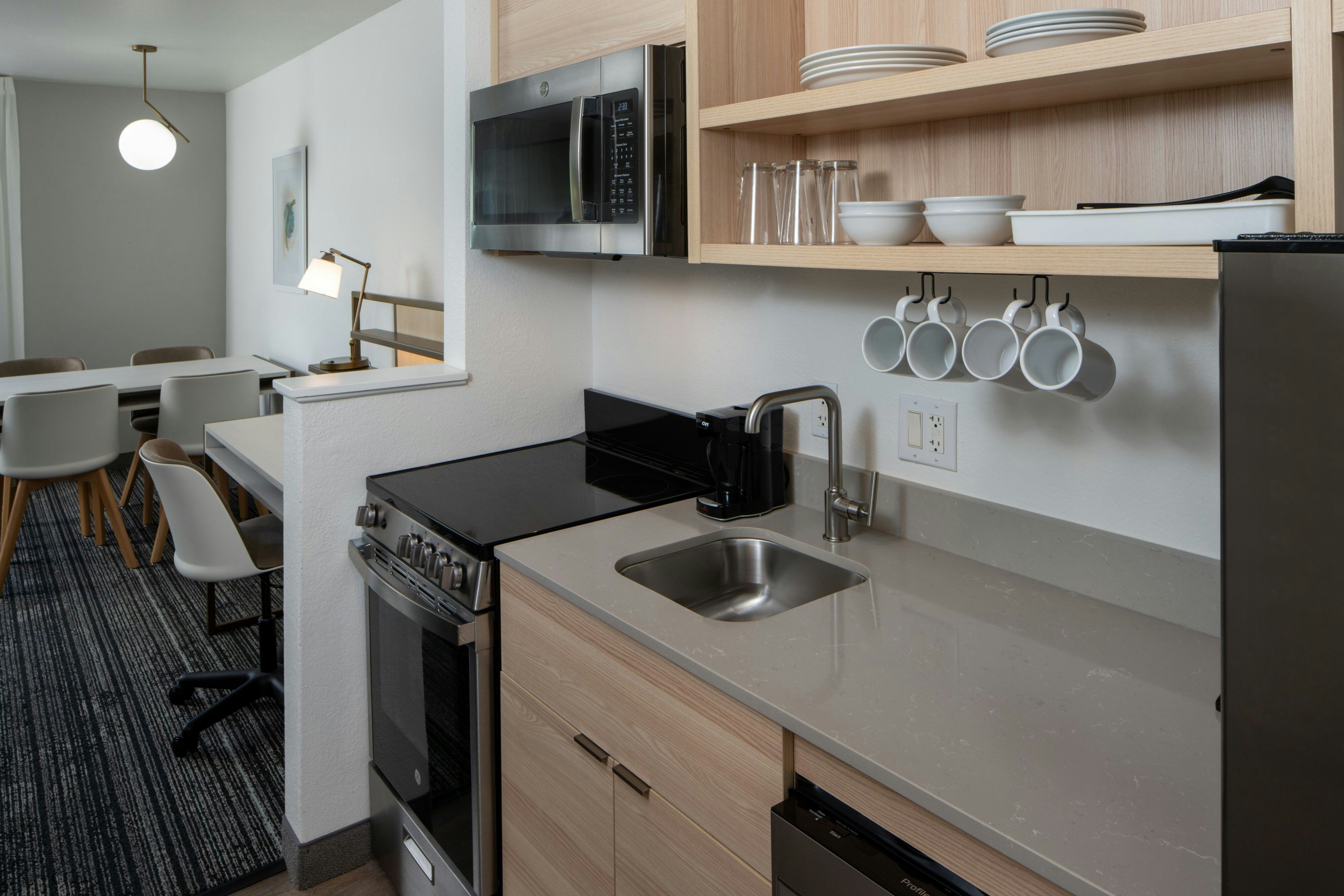 TownePlace Suites by Marriott Texarkana-guestroom-Two-Bedroom Suite Kitchenette.jpg