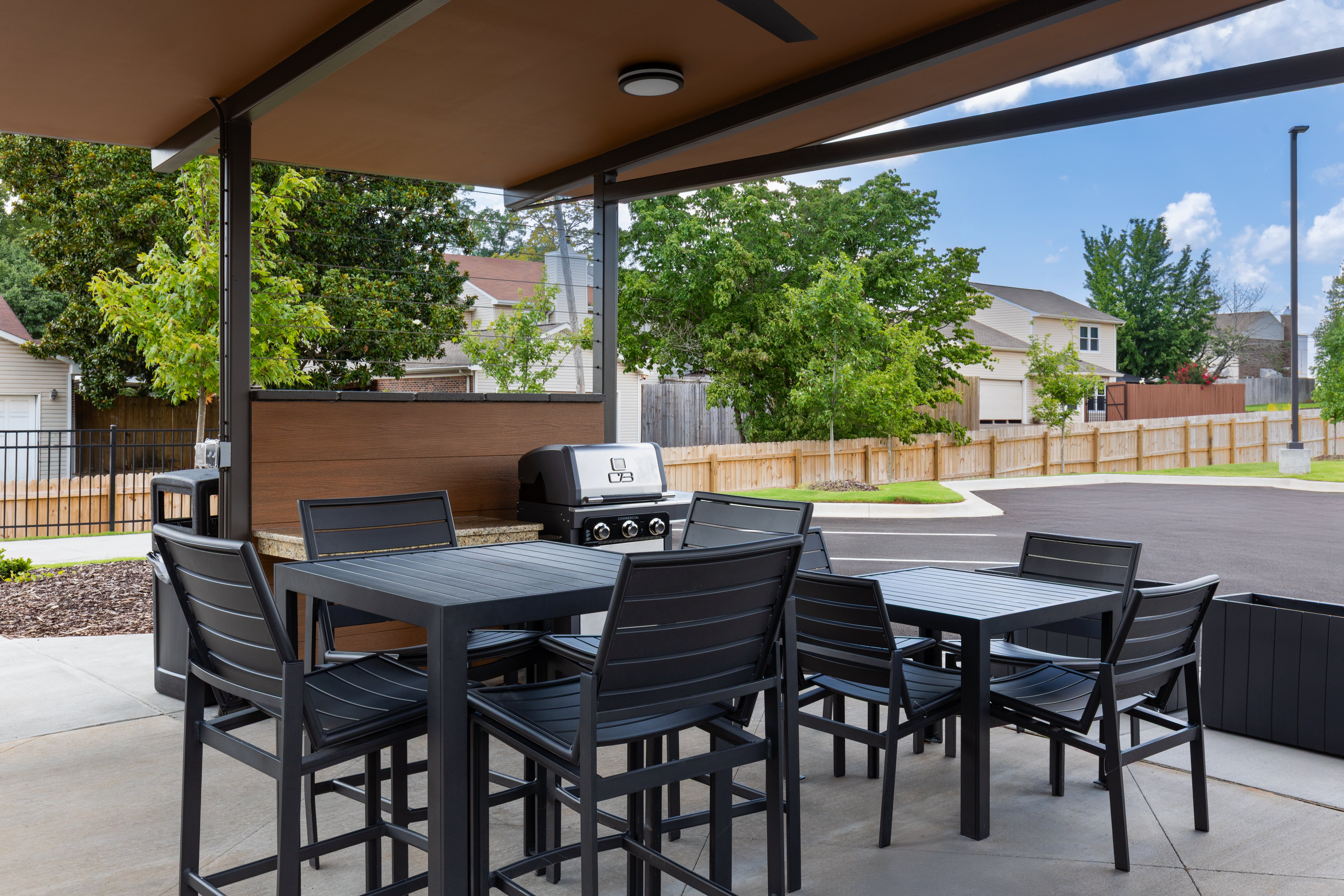 CANDLEWOOD STES RESEARCH PARK BY IH-guestroom-Covered outdoor patio with grills at Candlewood Suites Huntsville.jpg