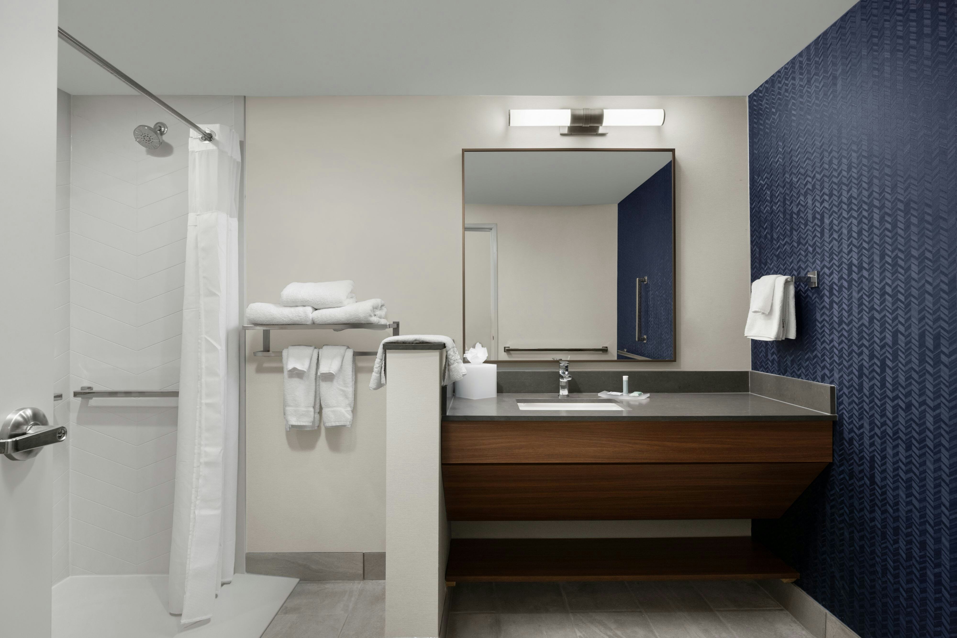 Fairfield by Marriott Inn and Suites Beckley-guestroom-Mobility access shower.jpg