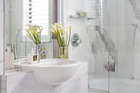 Spa style guest ensuite with bath pointresidenceconz