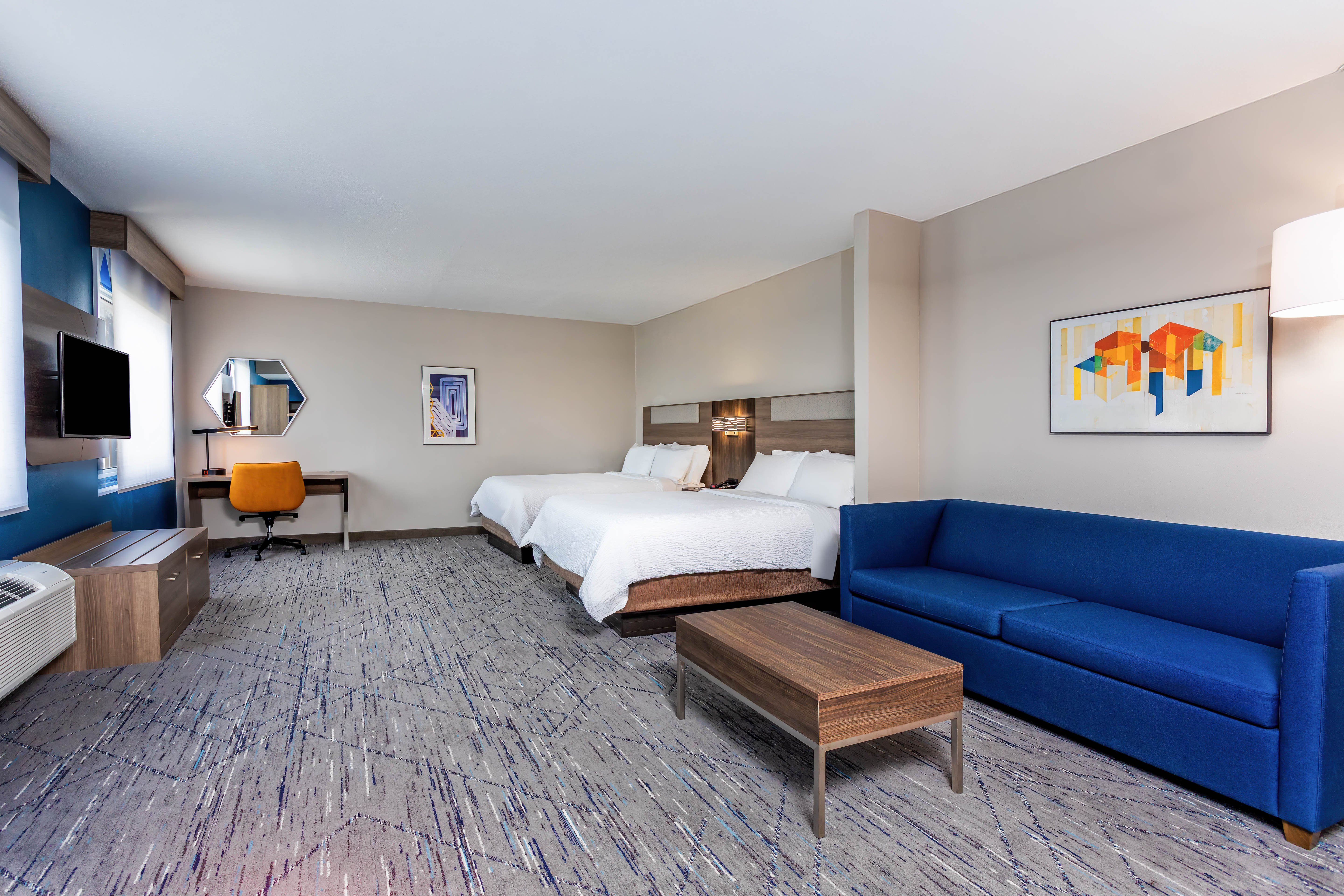 HOLIDAY INN EXP STES LANTANA BY IHG-guestroom-Extra Large Two Queen Suites with Pull-Out Sofa in Lantana, FL!.jpg